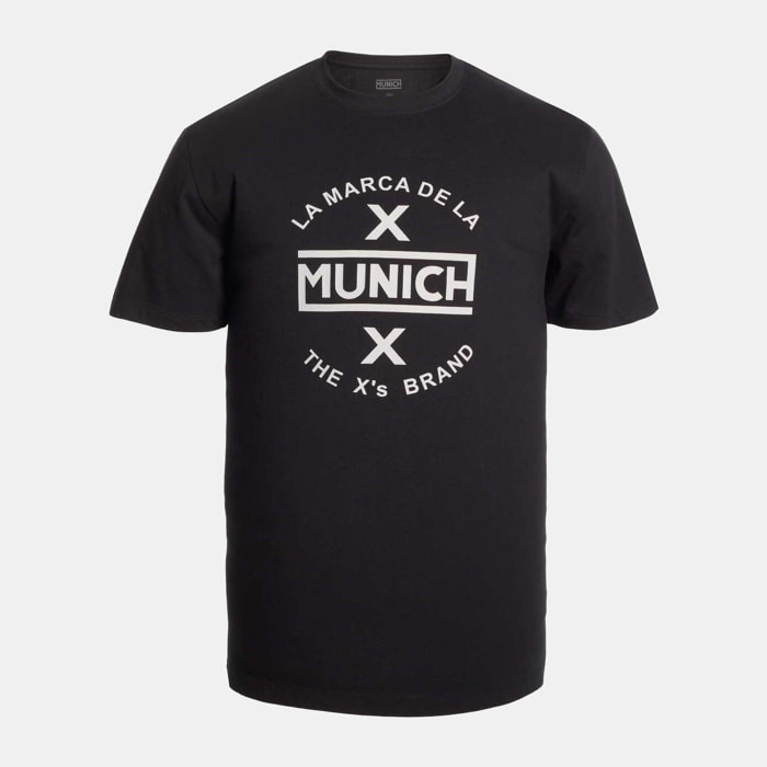 Camiseta MUNICH de algodón negra