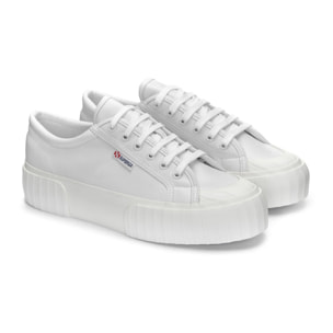 Superga - Sneakers Donna Bianco - 2631 STRIPE PLATFORM VEGAN MATERIAL
