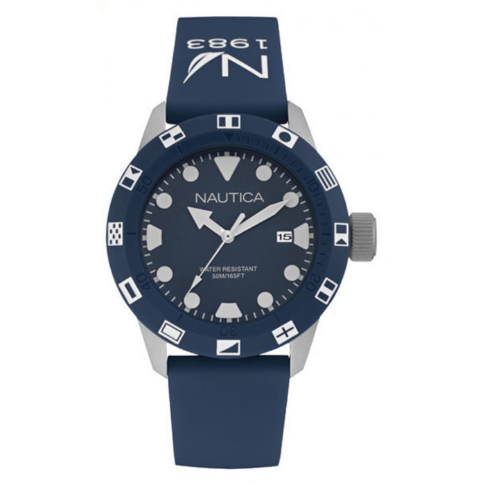 Reloj Nautica NAI09511G Hombre Analogico Cuarzo con Correa de Silicona