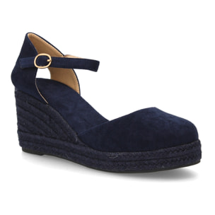 Sandalia de cuña de yute para mujer, comodas y elegantes diseño moderno con el yute en el mismo tono