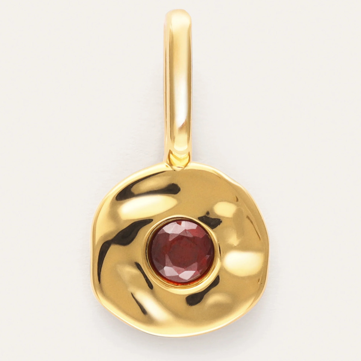 Charm Mini Birthstone Argento Placcato Oro