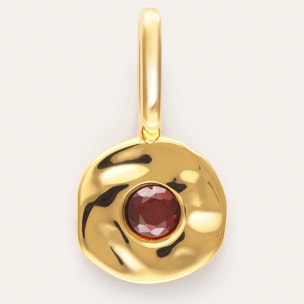 Charm Mini Birthstone Argento Placcato Oro