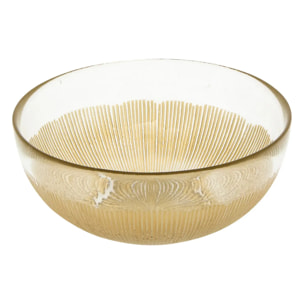 Bol Céleste verre D. 15xP. 6,5cm doré