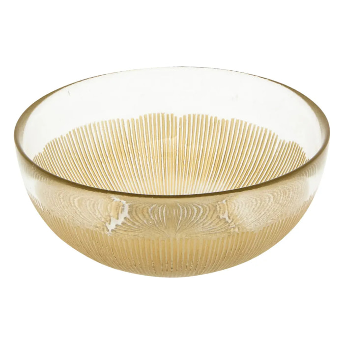 Bol Céleste verre D. 15xP. 6,5cm doré