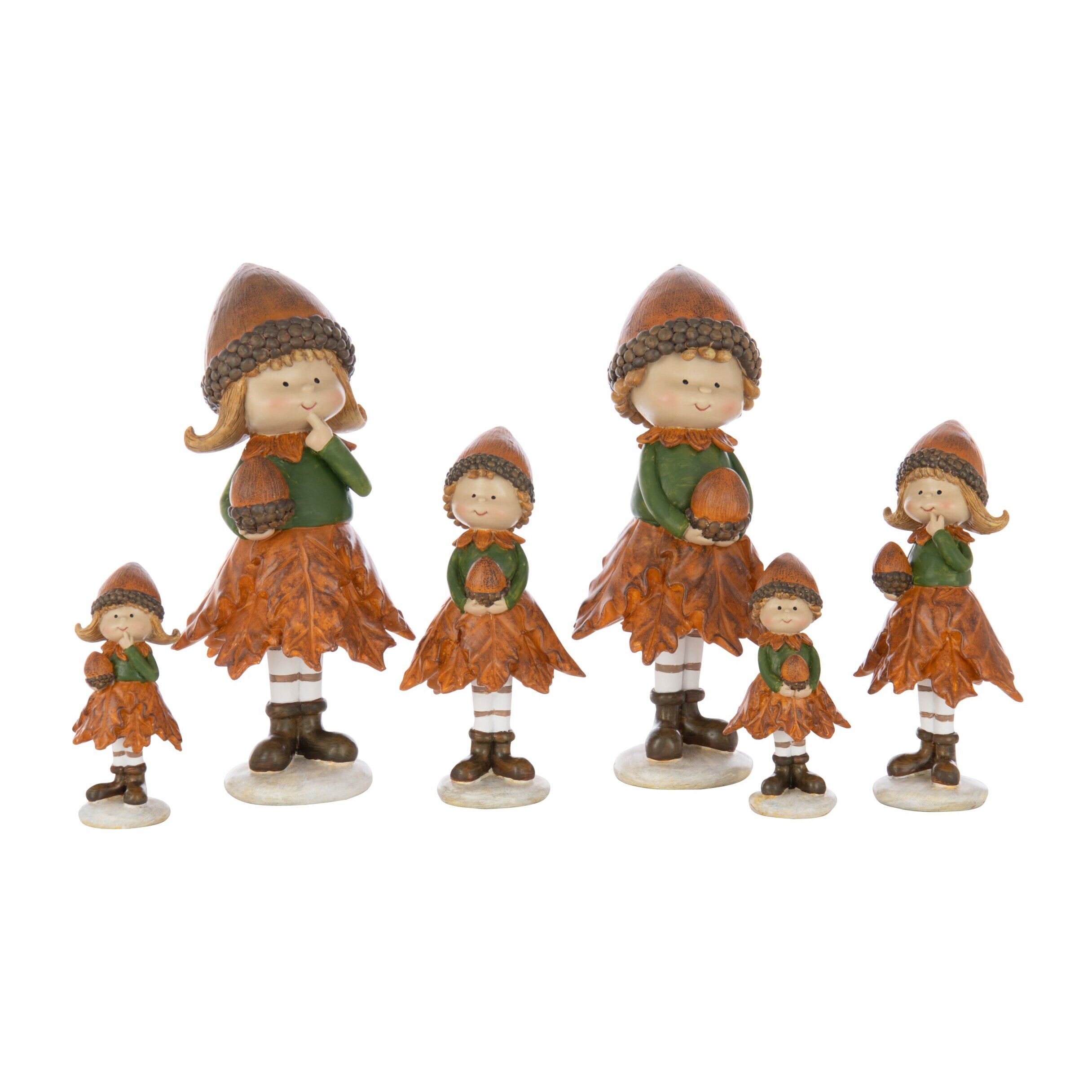 J-Line figurine Garçon + Fille - polyrésine - mix - large - 2 pcs
