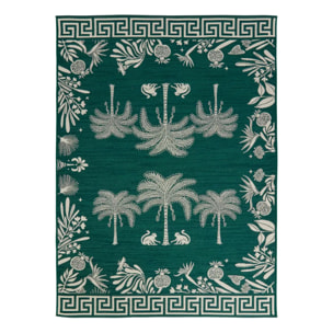 Tapis d'extérieur The palm resort 160x230cm vert foncé