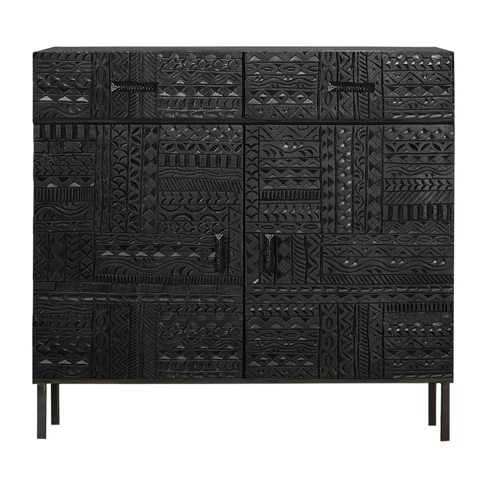 Cómoda de Madera de Mango 100 Cm Estilo Étnico