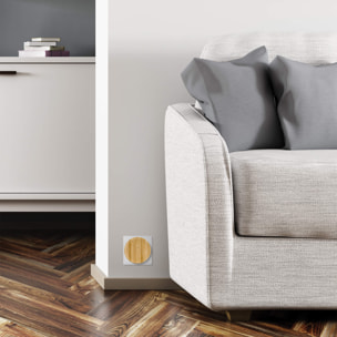 Lot de 2 Carillons écologique et 1 bouton sans fil sans pile Bamboo