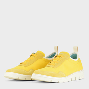 SLIP ON P05 UOMO IN MESH E SUEDE GIALLO