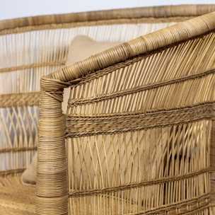Fauteuil traditionnel du Malawi en rotin ZOMBA