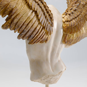 Déco buste homme ailes bronze 45cm Kare Design