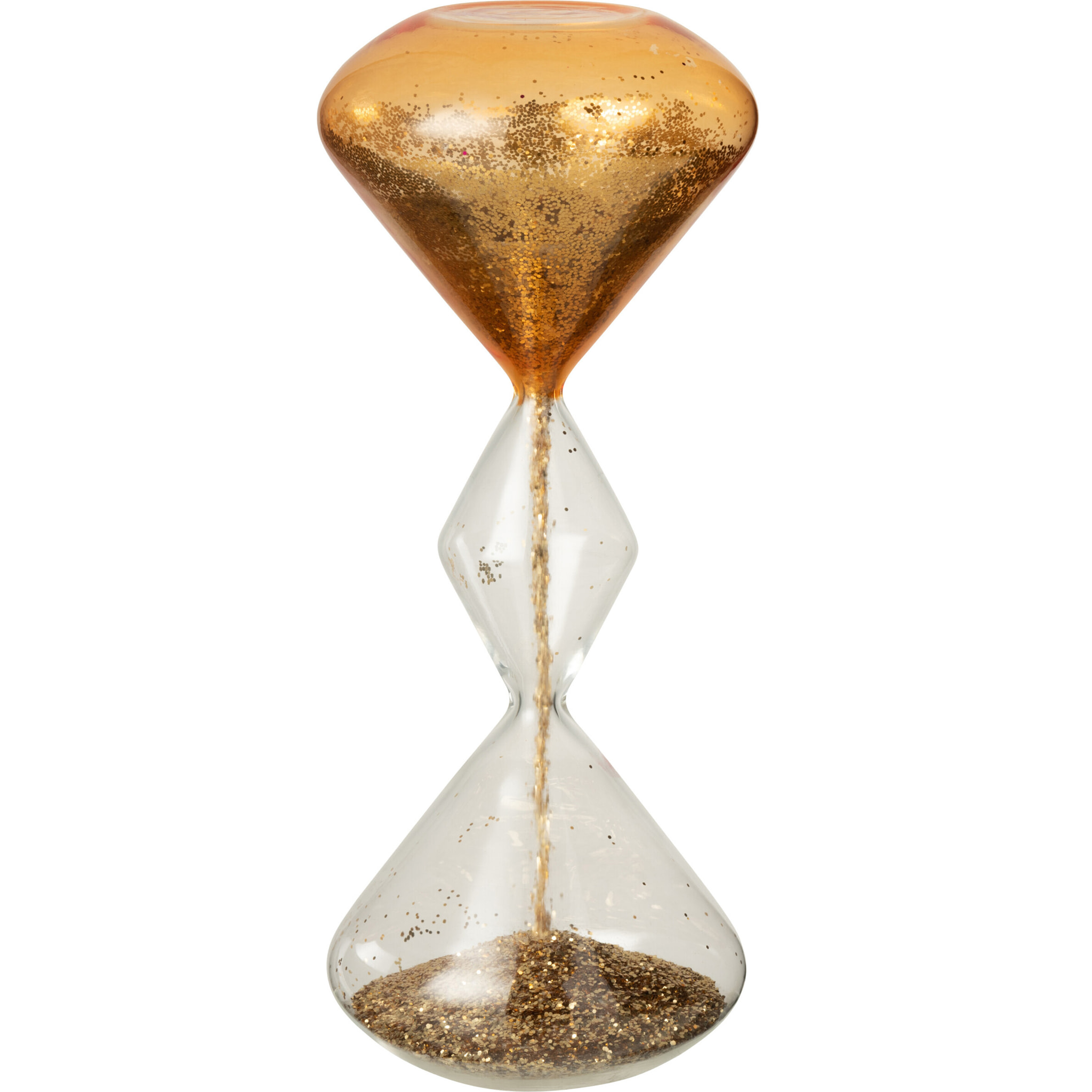 J-Line sablier Paillettes - verre - or