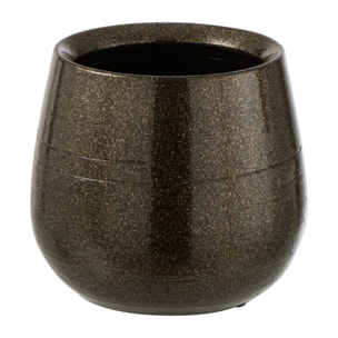 J-Line cache-pot Brillant - céramique - vert/or - small - Ø 16 cm