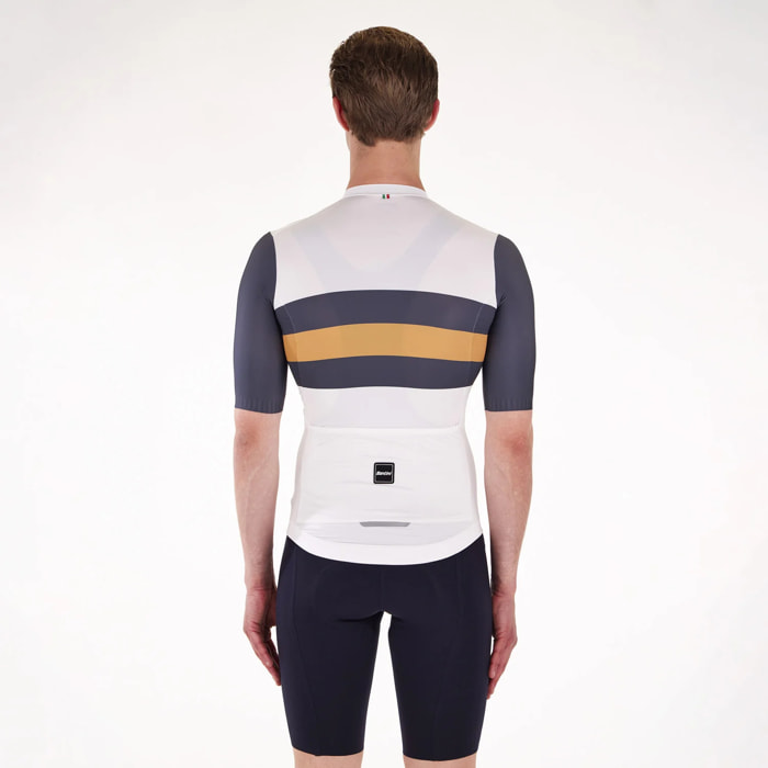 Sleek Bengal Men's Short Sleeve Jersey - Blanc - Blanc