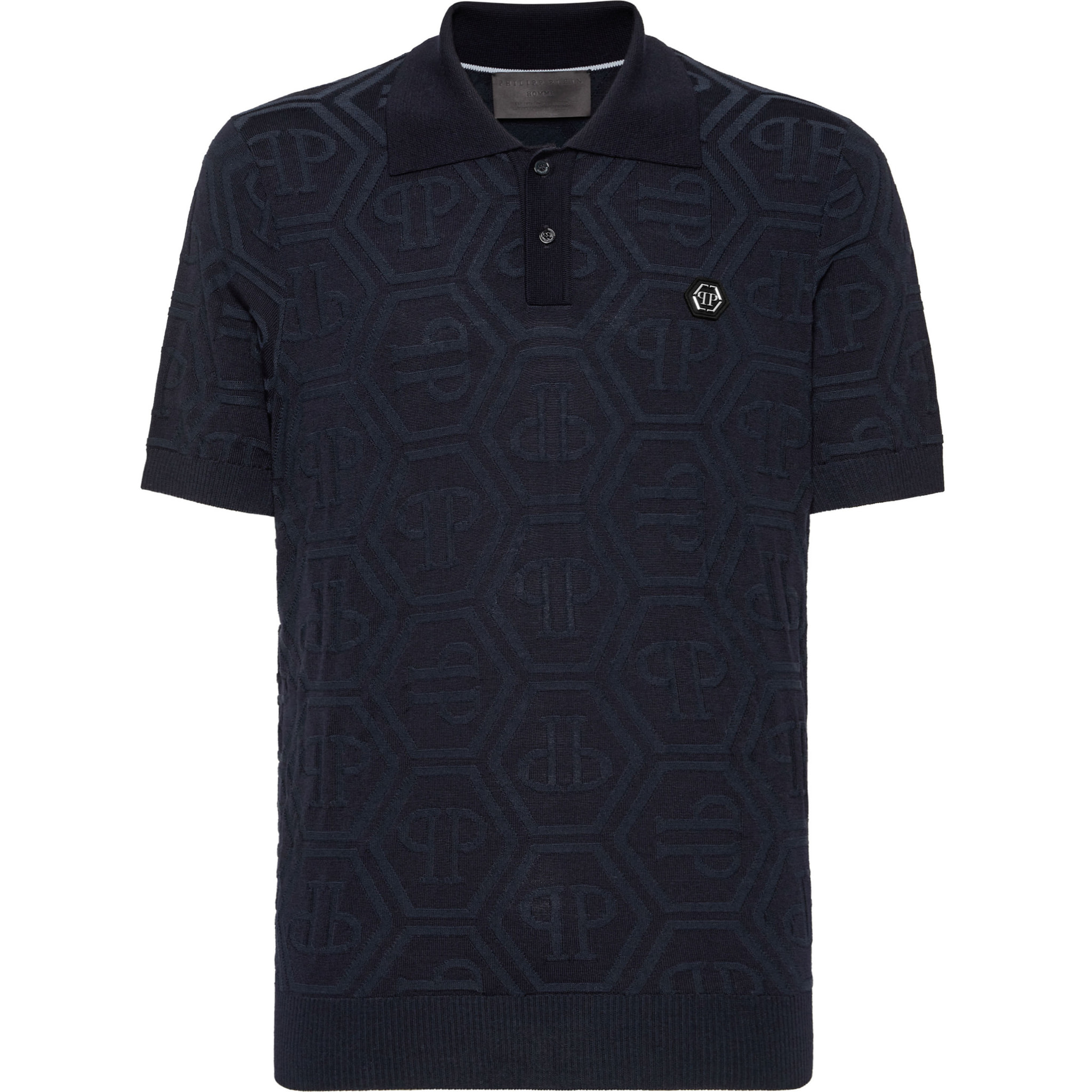 PHILIPP PLEIN Pullover Polo-Neck MONOGRAM