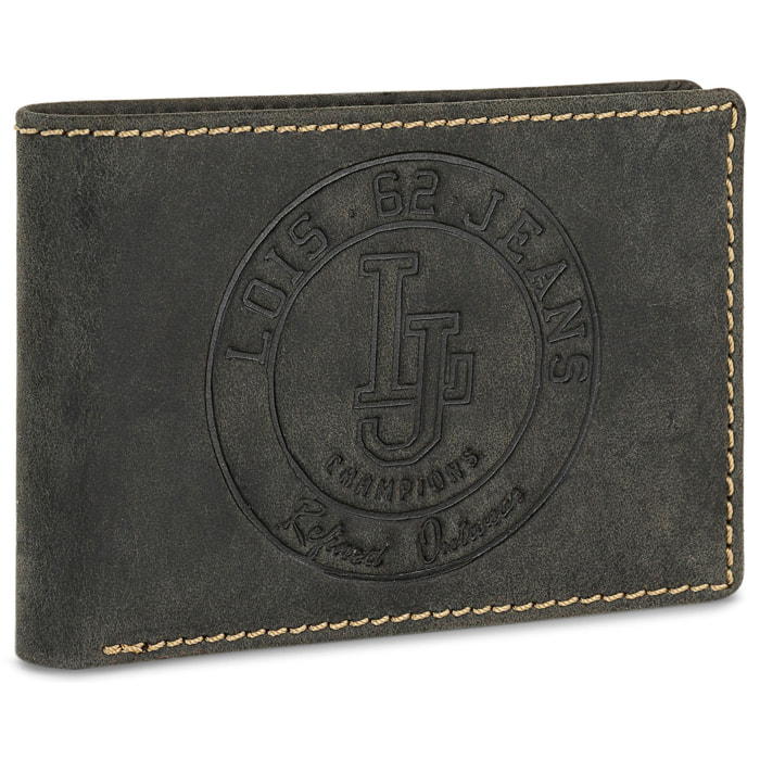 Cartera Hombre Piel Lois Brock Negro