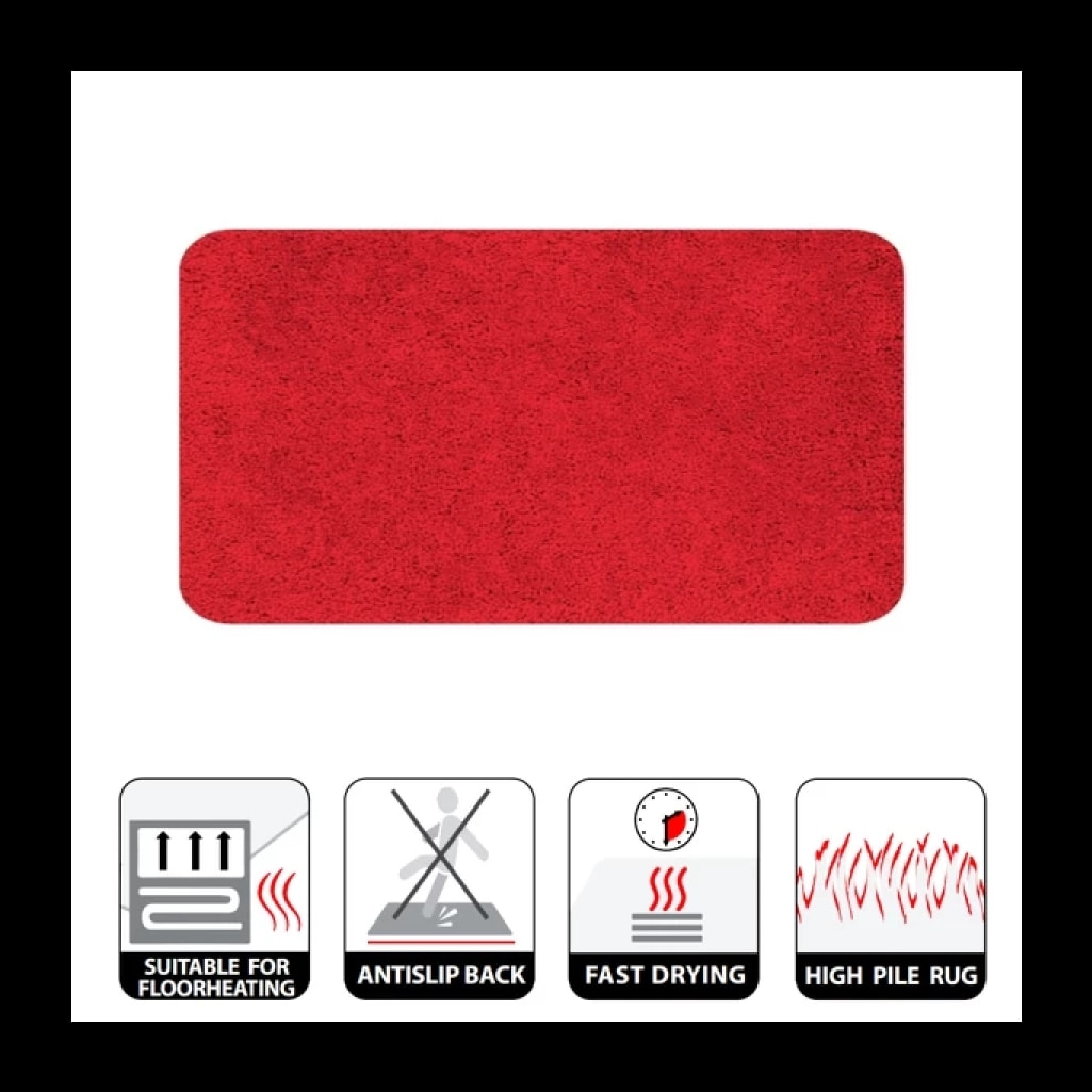 Tapis de bain Microfibre HIGHLAND Rouge Spirella