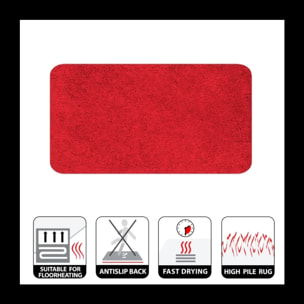 Tapis de bain Microfibre HIGHLAND Rouge Spirella