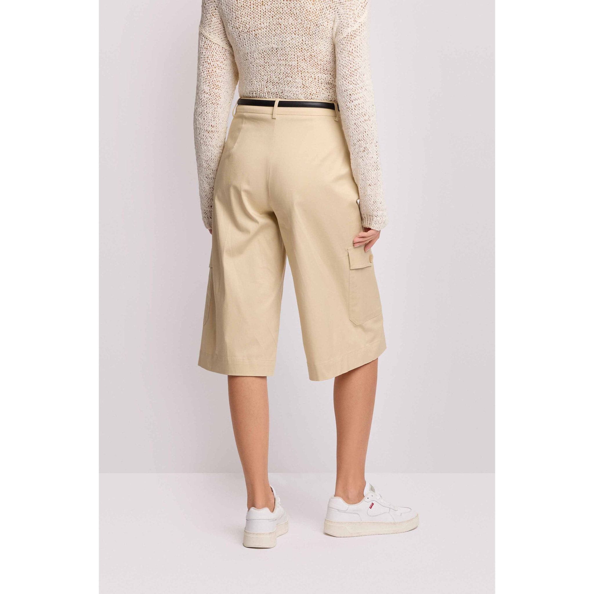 Kocca - Pantaloni bermuda stile cargo Donna, Tinta unita