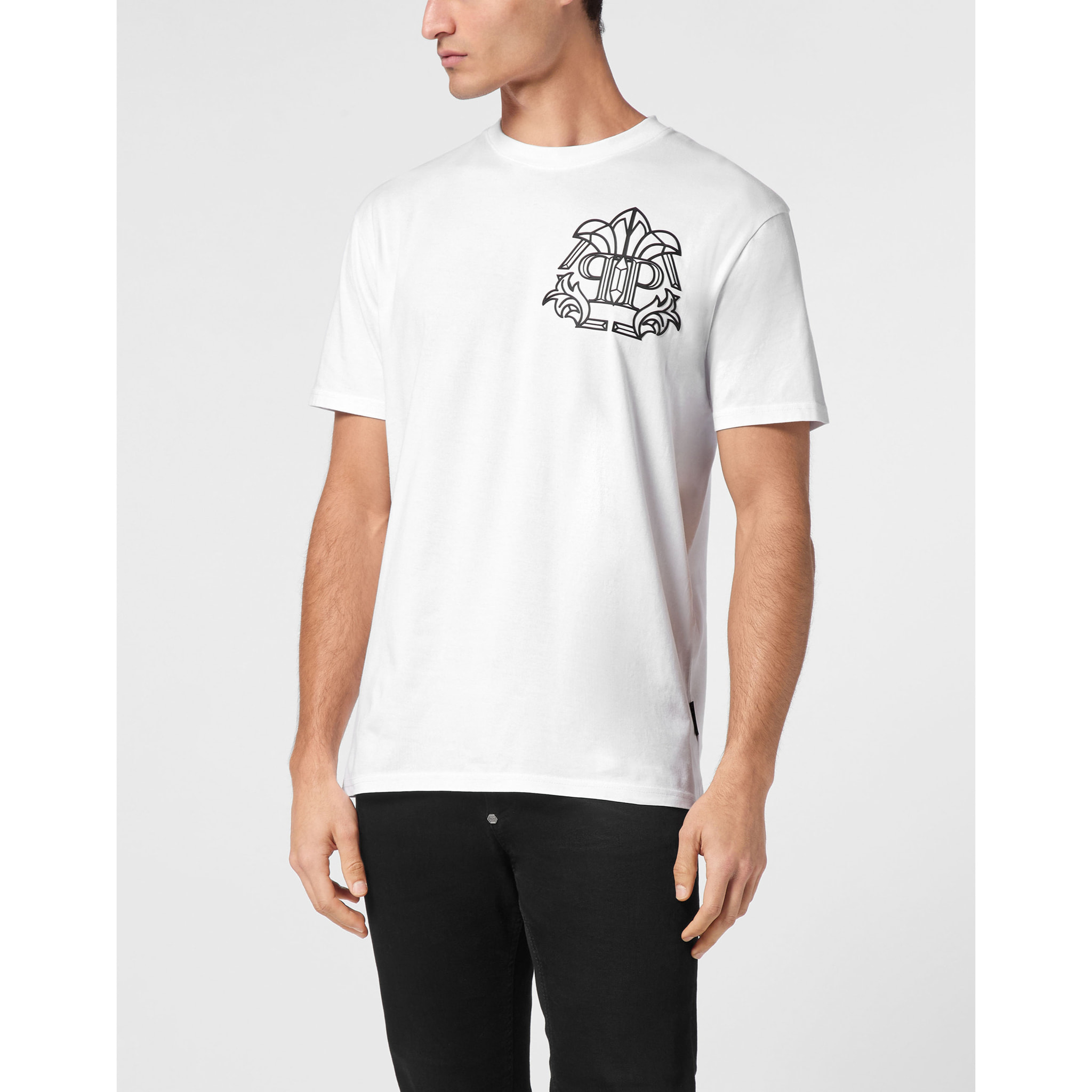 PHILIPP PLEIN T-Shirt Round Neck SKULL&BONES