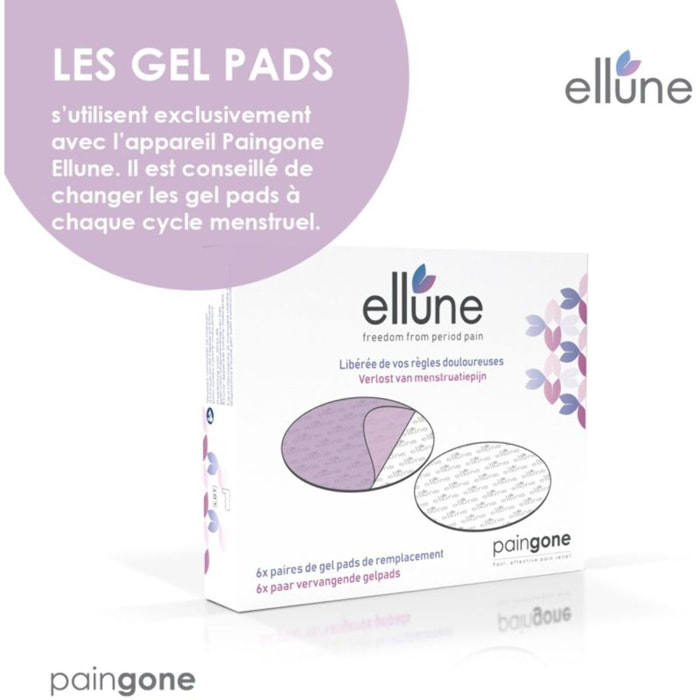 Gel pads PAINGONE Ellune gel pads x6 autocollant rechange