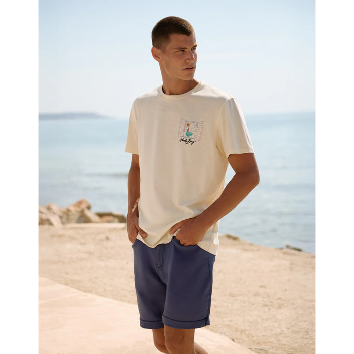 Camiseta Manga Corta Blanca - Hobatsam