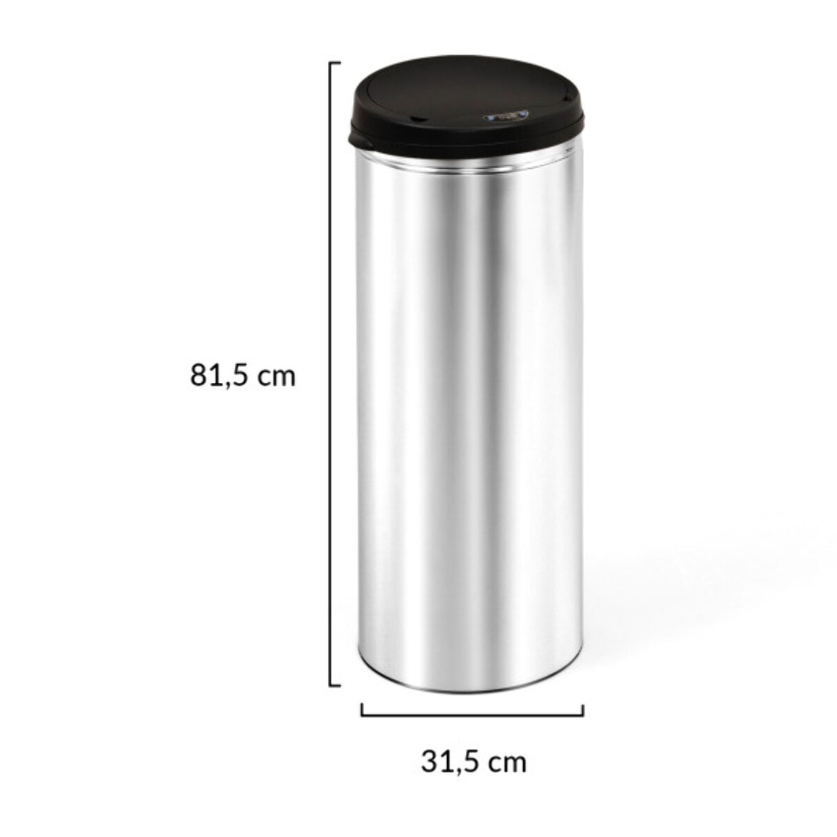 Poubelle automatique ronde 50L