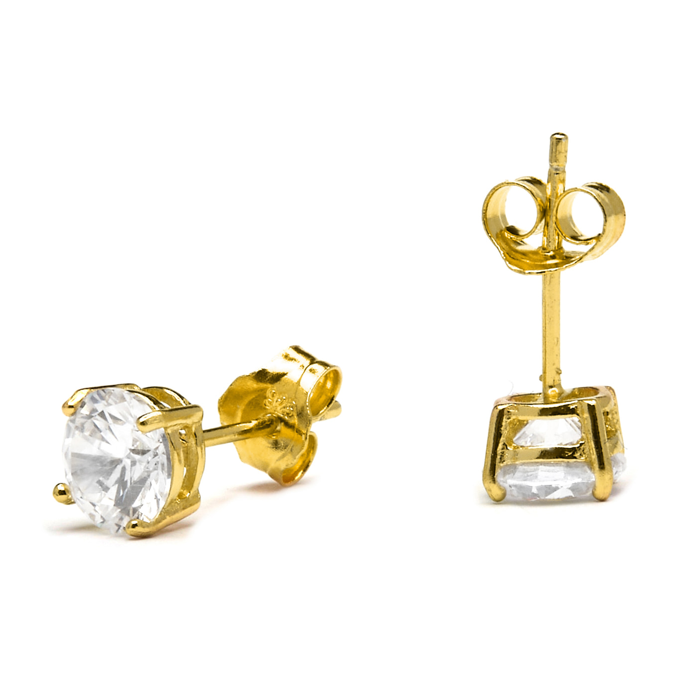 Pendientes Básico acabado oro amarillo 18k