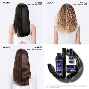 Shampooing Kératine Morphose Sans Sulfates Réparateur Cheveux Abîmés 280ml Lot de 2