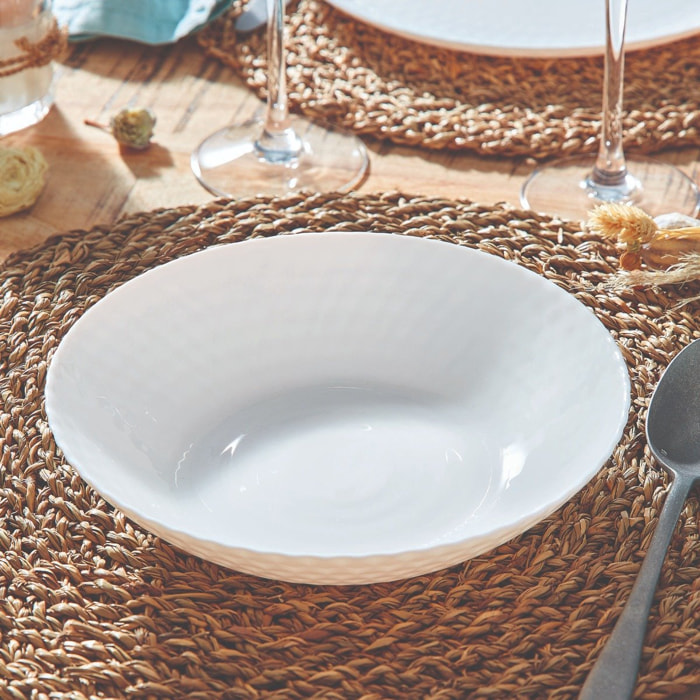 6 platos hondos blancos 20 cm Pampille - Luminarc