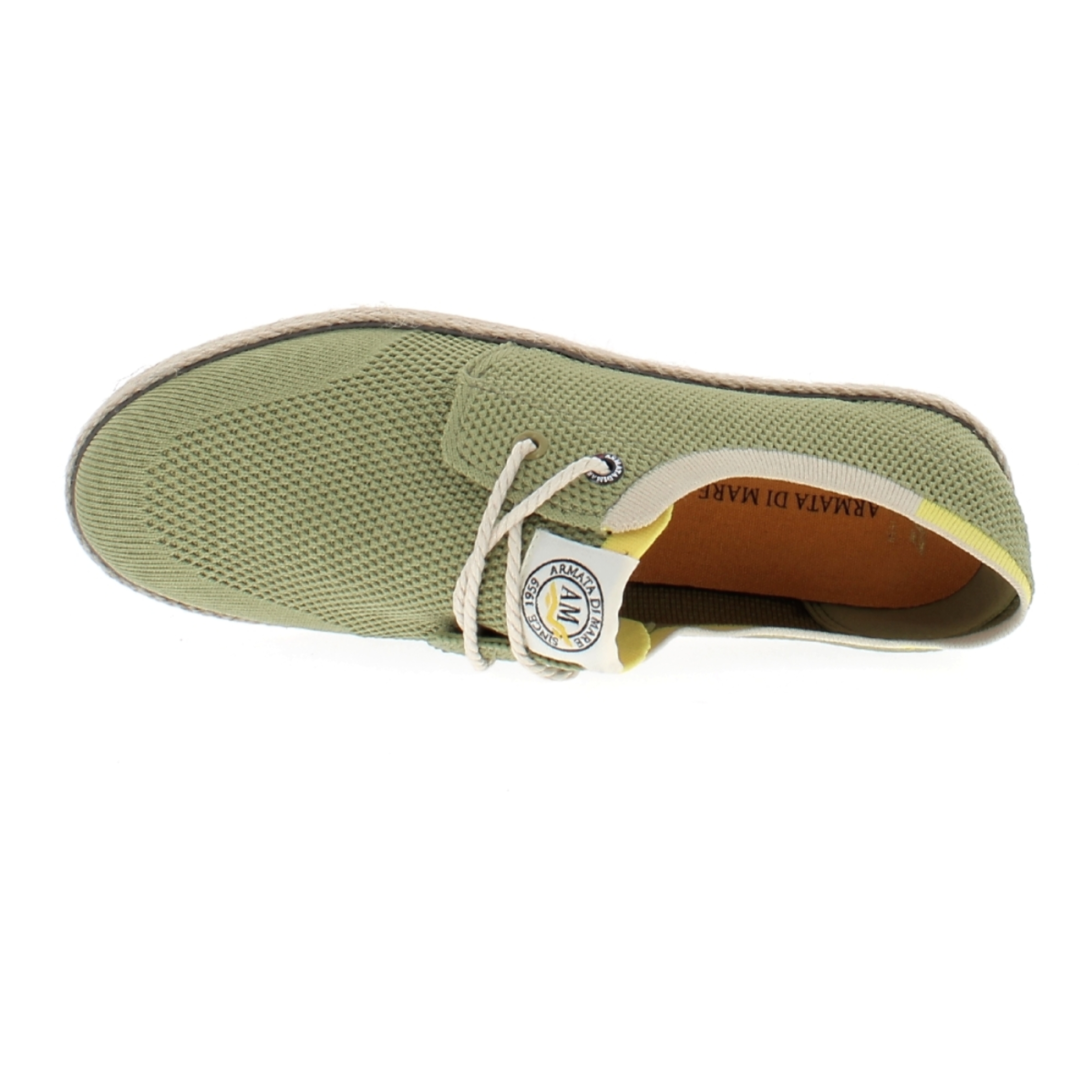 Armata di Mare Scarpe Uomo Espadrillas Stringate con Soletta Comfort AMU S24N523 Khaki