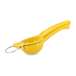 Presse-citron 22cm en aluminium jaune