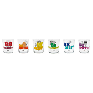 Set 6 Verres Excelsa – Peanuts Be, Verre Multicolore