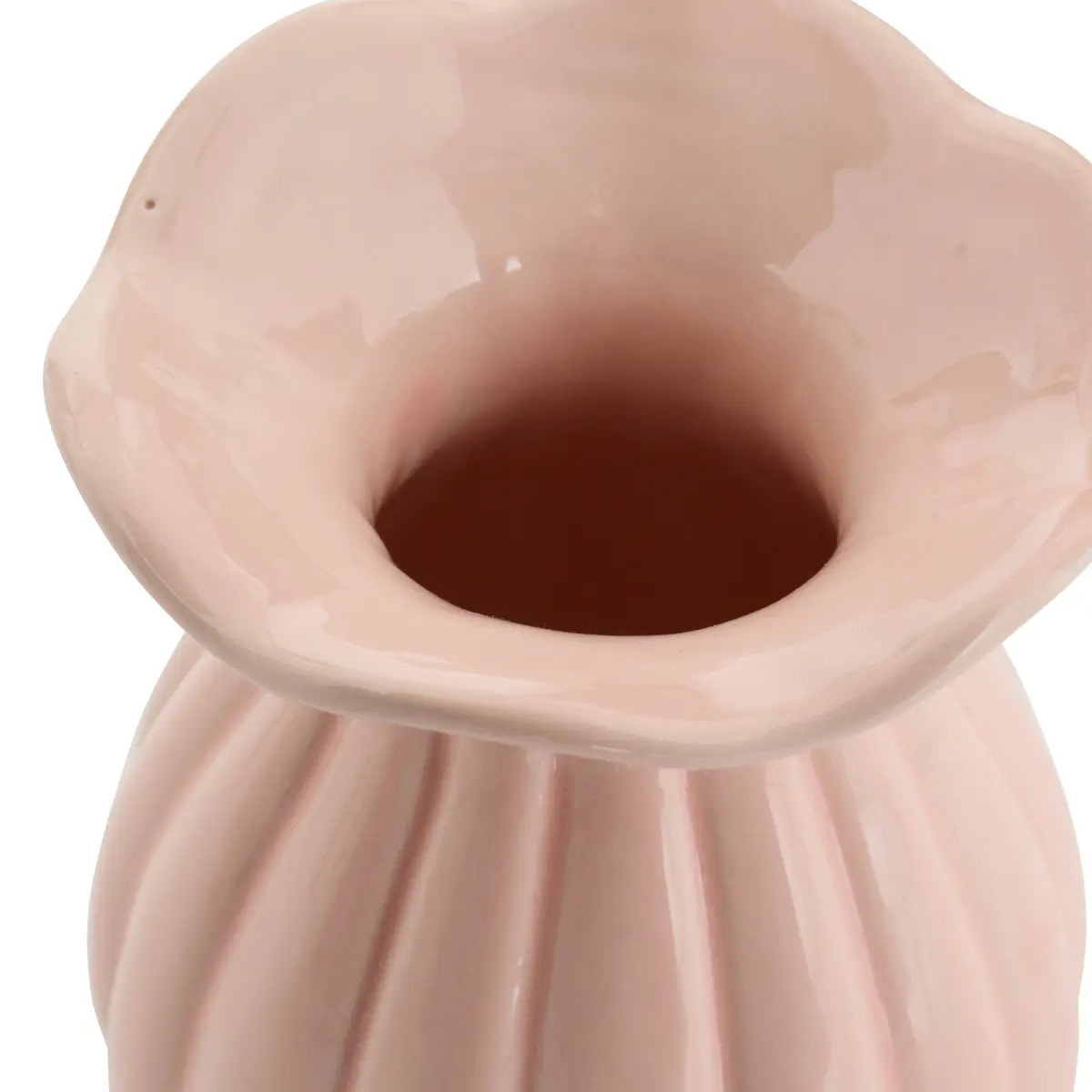 Soliflore Fleur de rose H12,2cm grès