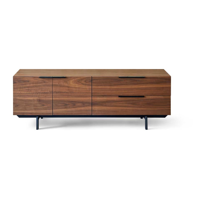 Mueble de TV – Nogal y negro mate