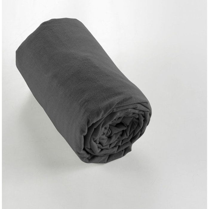 Drap Housse - Bonnet:30cm - 100% flanelle Orage