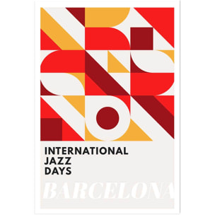 Poster international jazz days barcelona Affiche seule