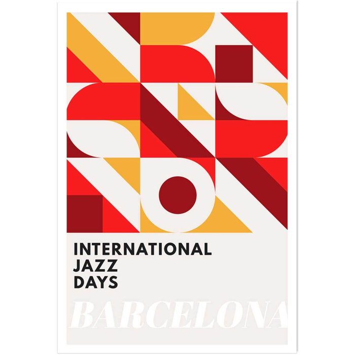 Poster international jazz days barcelona Affiche seule