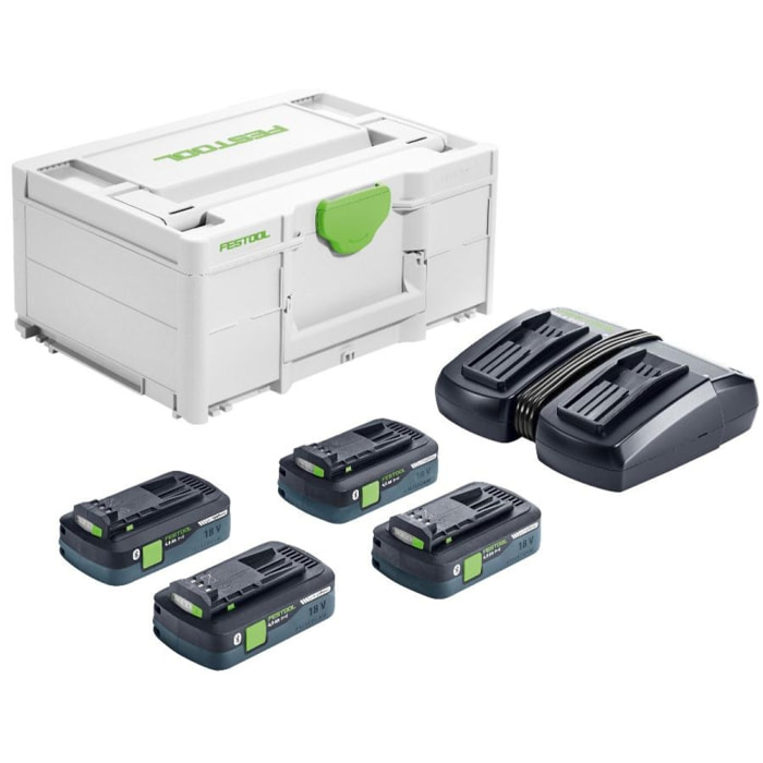 Set énergie SYS 18V 4x4.0/TCL 6 Duo FESTOOL - 577104