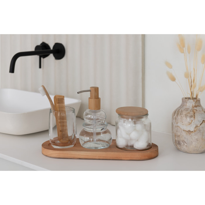 J-Line vase Bouteille Marbre - pierre - beige - small - Ø 10 cm