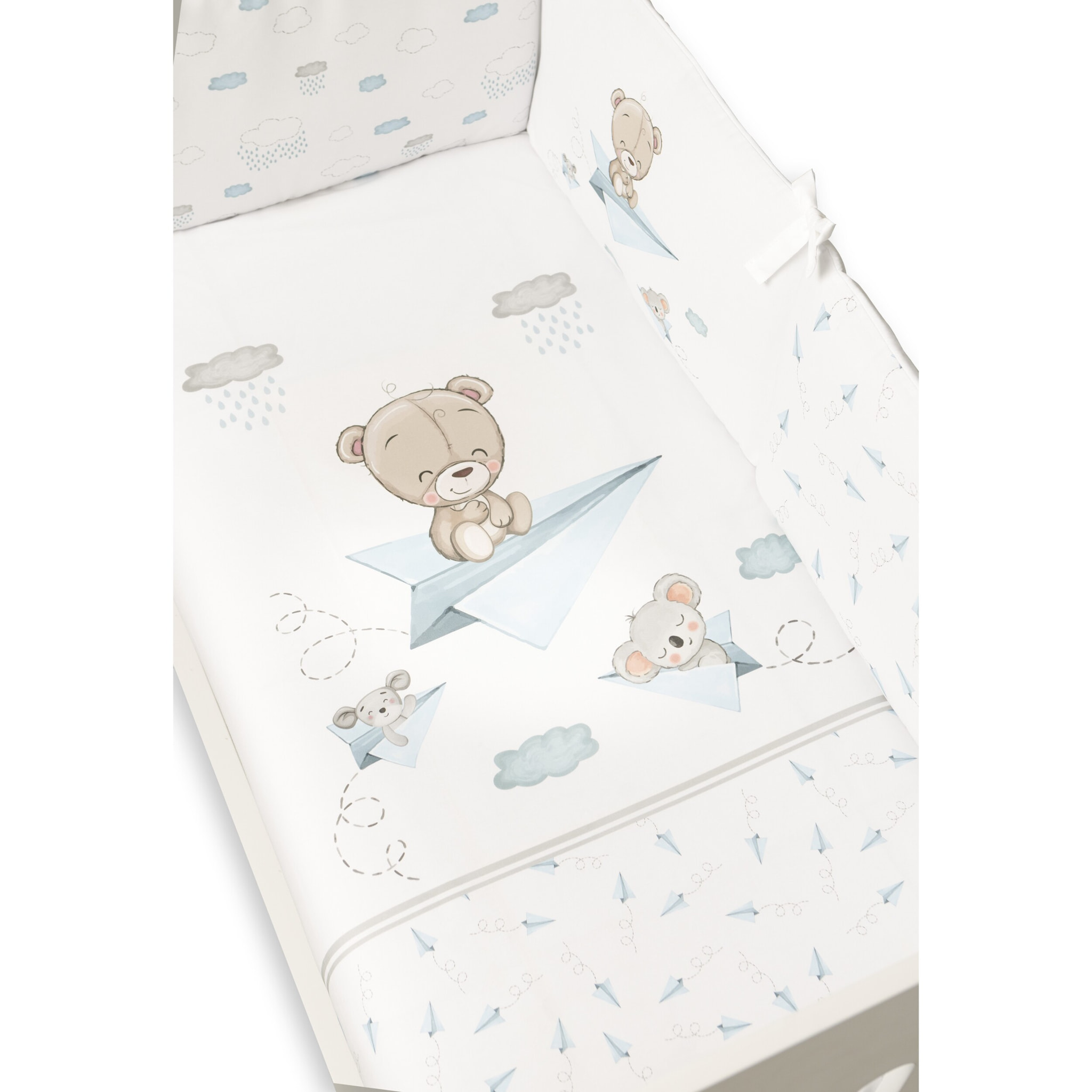 Set Textil Baúl y Funda Nórdica Paper Plain