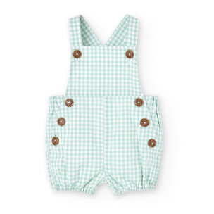Conjunto combinado bebé niño, estampado cuadros, cuello