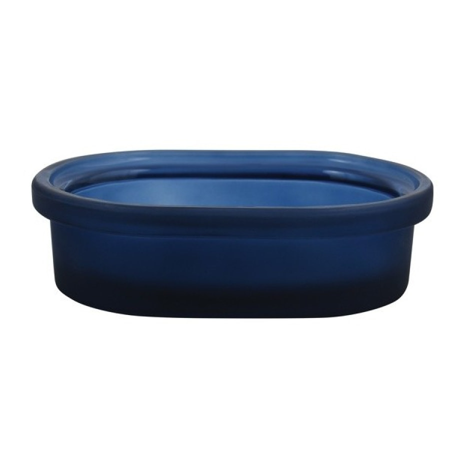 Porte savon Verre YOKO Bleu Foncé Spirella