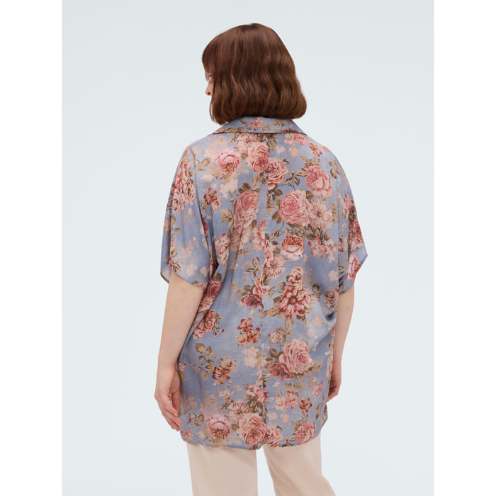 Fiorella Rubino - Camisa con estampado floral - Light - blue