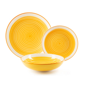 Servizio piatti 18 pezzi Excelsa – Old Italy, Ceramica Multicolore