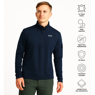 Felpa ECOON, modello La diagonale des Fous, in blu navy