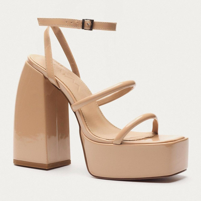 Sandalias  de tacón - Dara  - Beige - 15 cm