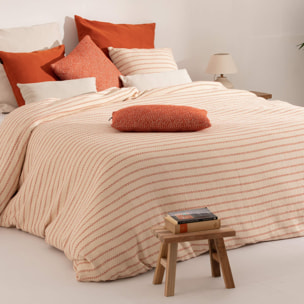 Housse de couette jacquard Agres Orange