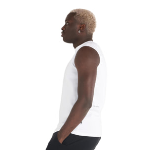 T-shirt smanicata in cotone organico da uomo Minimal