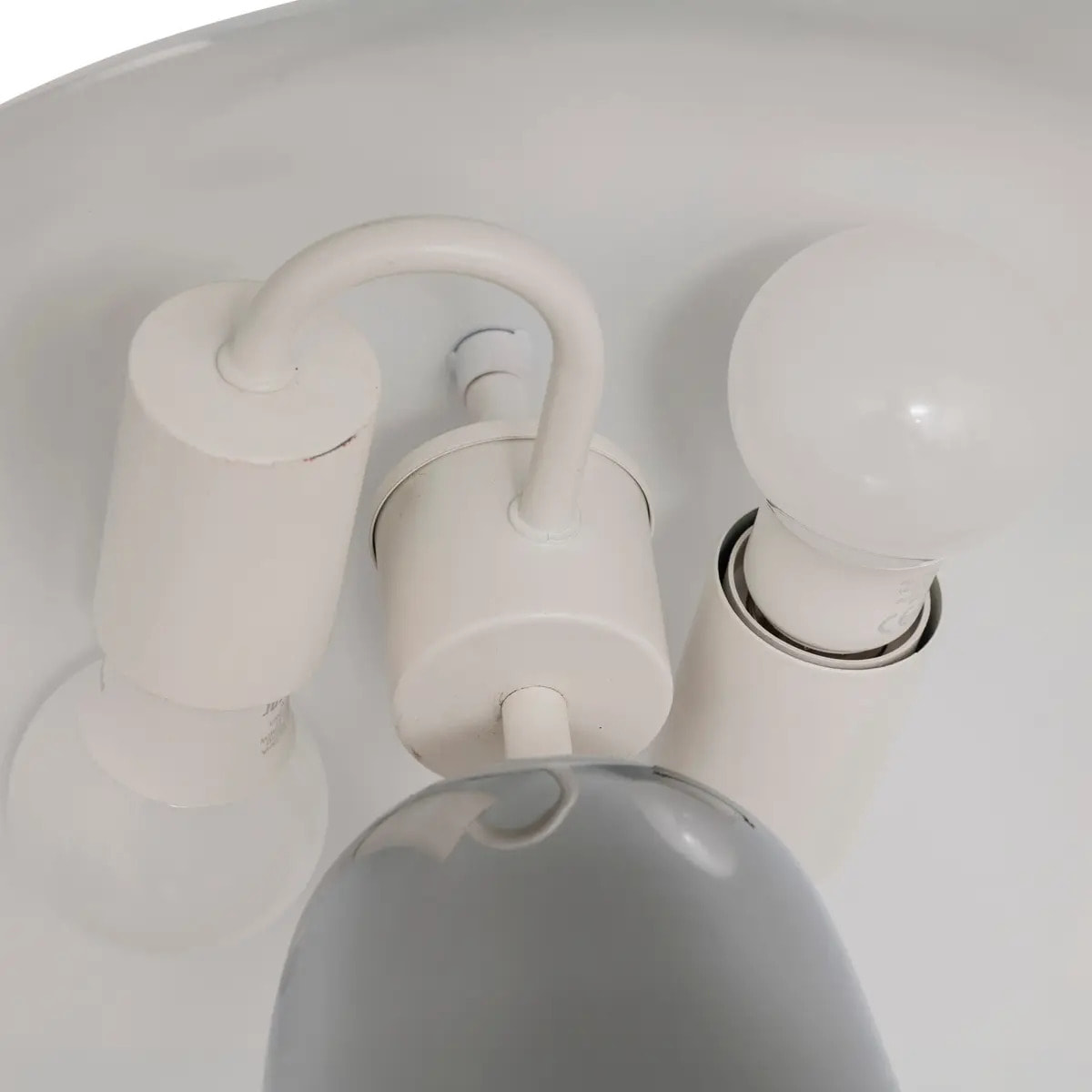 Lampe champignon secteur Omia argent H34cm